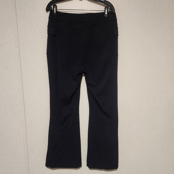 Halara SculptKnit High Waisted Pocket Flare Casual Cargo Pants Black Xtra Large - Picture 4 of 7